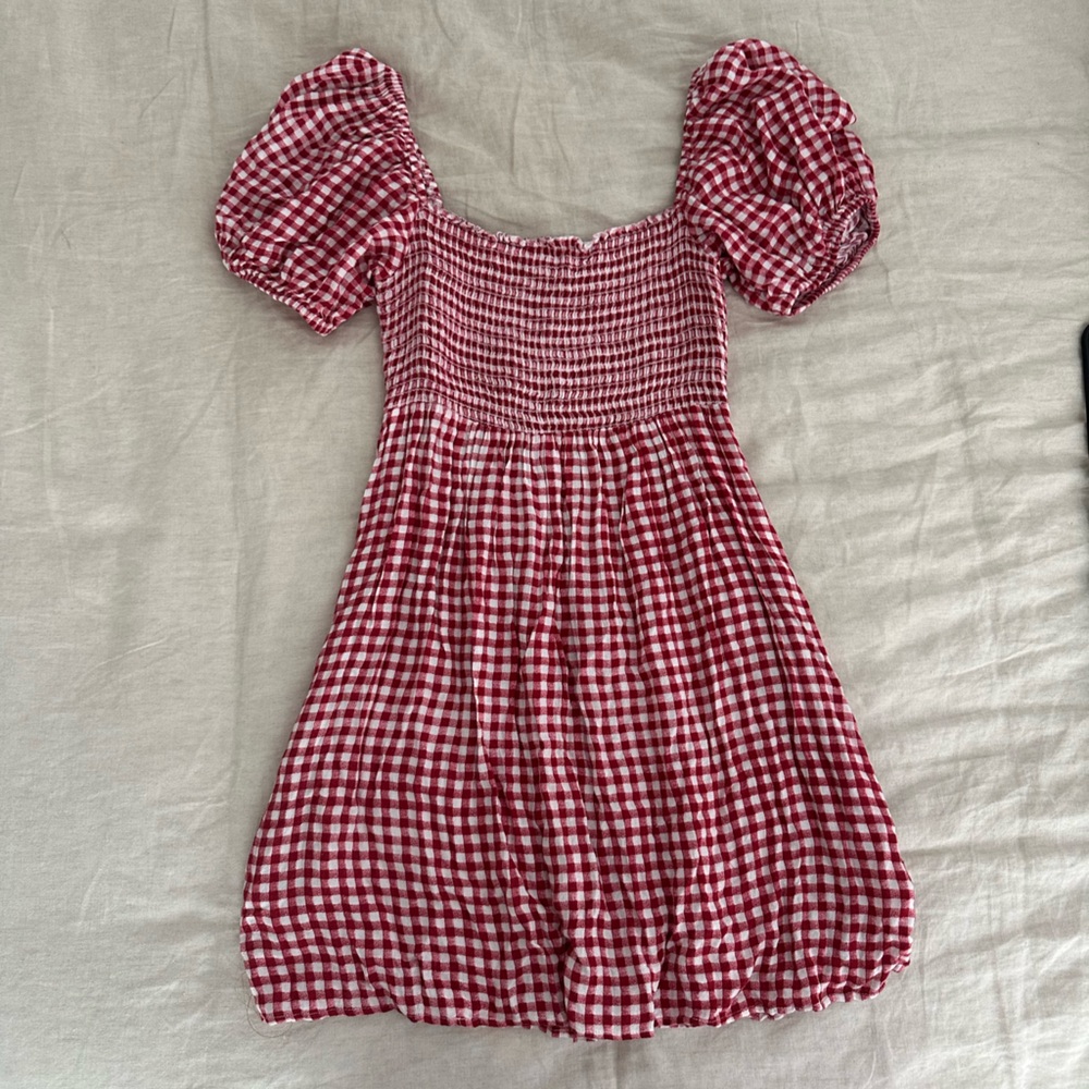 Show Me Your MuMu Red Gingham Dress